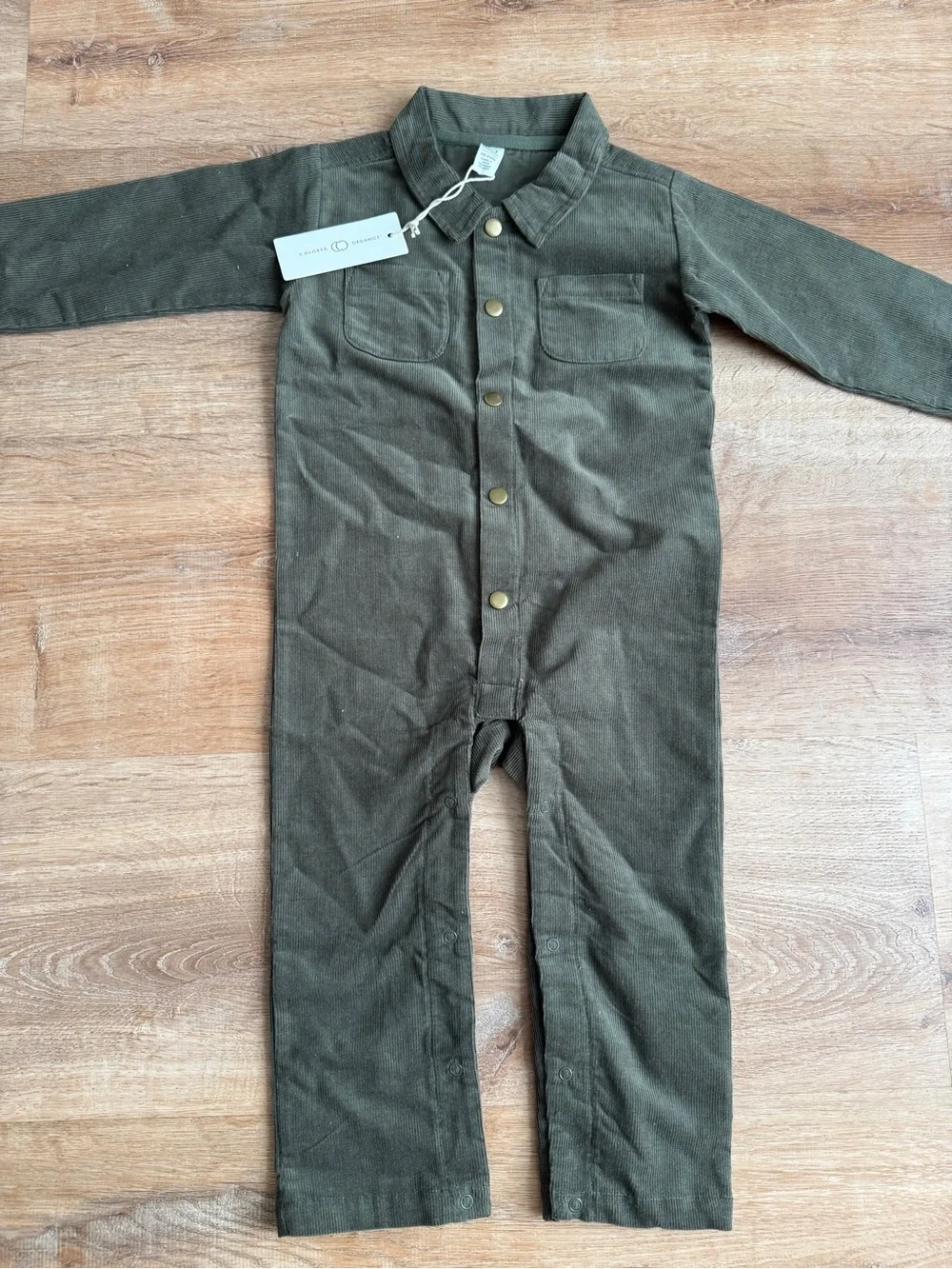 Colored Organics Courdory green romper